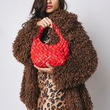 Falorni Mini Woven Leather Bag F3218