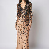 Pink Memories Dress With Sleeves And Lace Animal Degrade