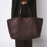 Massimo Palomba Bag Regina Wood Handwoven Calf Leather