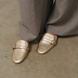 Marsell Distesa Gold Leather Mule