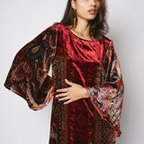 Pierre-Louis Mascia Red Velvet Dress Kanpur 12619 516527