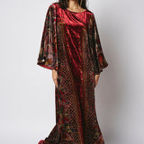 Pierre-Louis Mascia Red Velvet Dress Kanpur 12619 516527