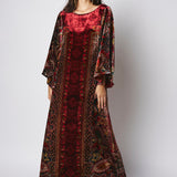 Pierre-Louis Mascia Red Velvet Dress Kanpur 12619 516527