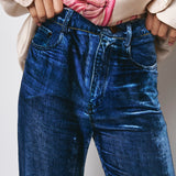 Pierre-Louis Mascia Trousers Kanpur Velour Denim Effect 12699