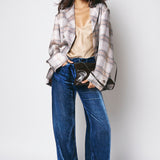 Pierre-Louis Mascia Trousers Kanpur Velour Denim Effect 12699