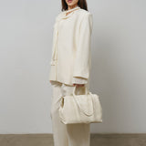 Marsell Schiacciata White Leather Pumps