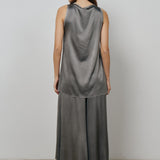 Avant Toi Grey Silk Top V00210