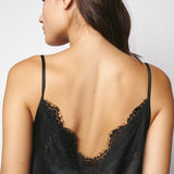 Pink Memories Slip Dress With Slit And Lace