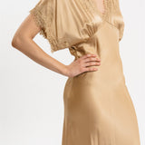 Pink Memories Short Sleeves Dress With Lace