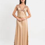 Pink Memories Dress With Slits and Lace