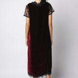 Pink Memories Wide Shoulder Dress With Lace 11937