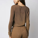 Uma Wang Olive/Brown Ti Top UW1034