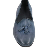 Pantanetti Blue Leather Loafers