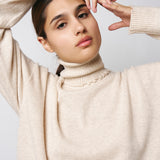 Uma Wang Beige High Neck Top UK7134