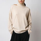 Uma Wang Beige High Neck Top UK7134