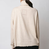 Uma Wang Beige High Neck Top UK7134