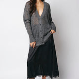 Pink Memories Asymmetrical Skirt With Slit And Lace