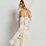 Isabel Benenato Open Shoulder Top