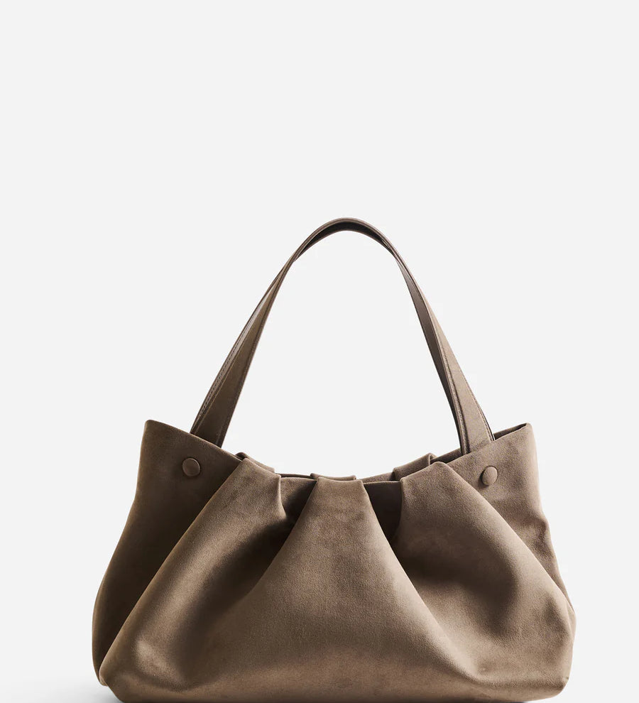 Themoire Athena Suede Bag