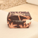 Manebi Canvas Large Beauty Cocoa and Orange Rust Maxi B 6.8 LB