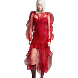 Nadya Dzyak Iconic Long Reverie Ruffle Tulle Dress