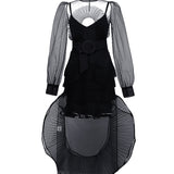 Nadya Dzyak LONG REVERIE RUFFLE TULLE DRESS