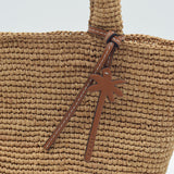 Manebi Natural Raffia Summer Bag Medium Tan V 2.2 AN