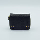 Jerome Dreyfuss Medium Zip And Button Black Wallet 44ANDCH