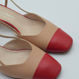 Antonio Barbato Beige/red Slingbacks
