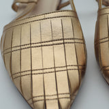 Pantanetti Back Sling Mules Shiny Cipria