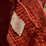 Manebi Rust Raffia/ Leather Basket Bag V 7.9 CK