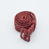 Manebi Raffia Belt Rust V 7.9 CN