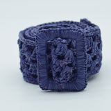 Manebi Raffia Belt Lavender V 7.8 CN