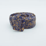 Manebi Natural Raffia Belt Lavender Tan V 8.5 CM