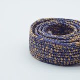 Manebi Natural Raffia Belt Lavender Tan V 8.5 CM