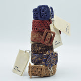 Manebi Natural Raffia Belt Lavender Tan V 8.5 CM