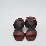 Pantanetti Lagos Rosewood Bordeaux Leather Sandals