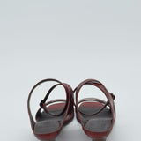 Pantanetti Lagos Rosewood Bordeaux Leather Sandals