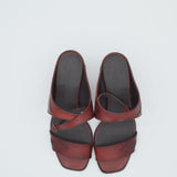 Pantanetti Lagos Rosewood Bordeaux Leather Sandals