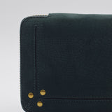 Jerome Dreyfuss Medium Green Taurillon Zip Wallet 44JULTA