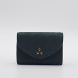 Jerome Dreyfuss Green Taurillon Button Wallet 44HELMPMTA