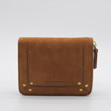 Jerome Dreyfuss Small Taurillon Tabac Wallet With Zipper 44ANDTA