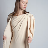 Erika Cavallini Cream Buttoned dress