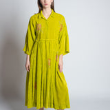 Vineetrahul Lime velvet dress