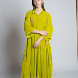 Vineetrahul Lime velvet dress