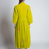 Vineetrahul Lime velvet dress