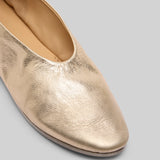 Marsell Coltellaccio Ballerina Pelle Vitello Laminata Straccio Platino