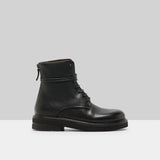 Marsell Parrucca Anfibio Zip Pelle Vitello Nero Boots
