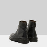 Marsell Parrucca Anfibio Zip Pelle Vitello Nero Boots
