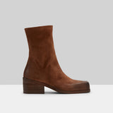 Marsell Cassello Tronchetto Pelle Vitello Rovescio Basalto Boots